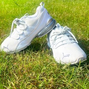 Puma white athletic shoes US women 6.5